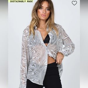 Princess Polly Hayden Beige Shirt